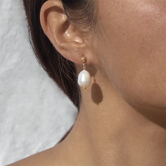 Pearl Drop Earring by Rhévola